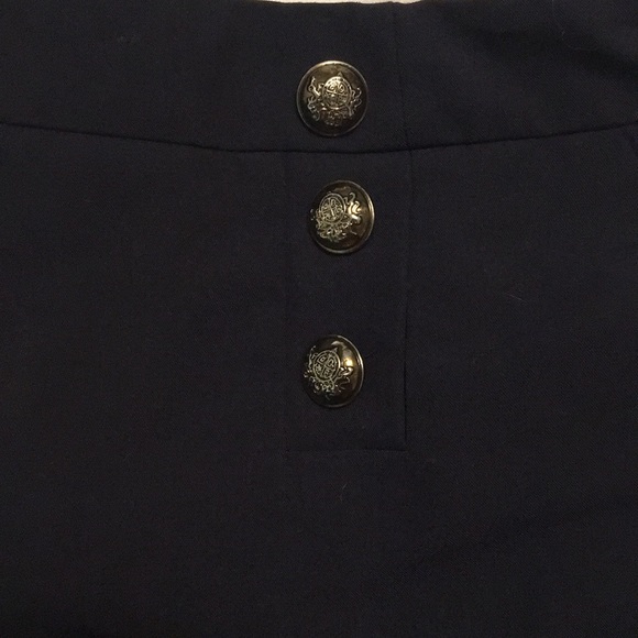 FOREVER 21 DOUBLE BREASTED NAVY BLUE SAILOR SHORTS - Picture 3 of 4